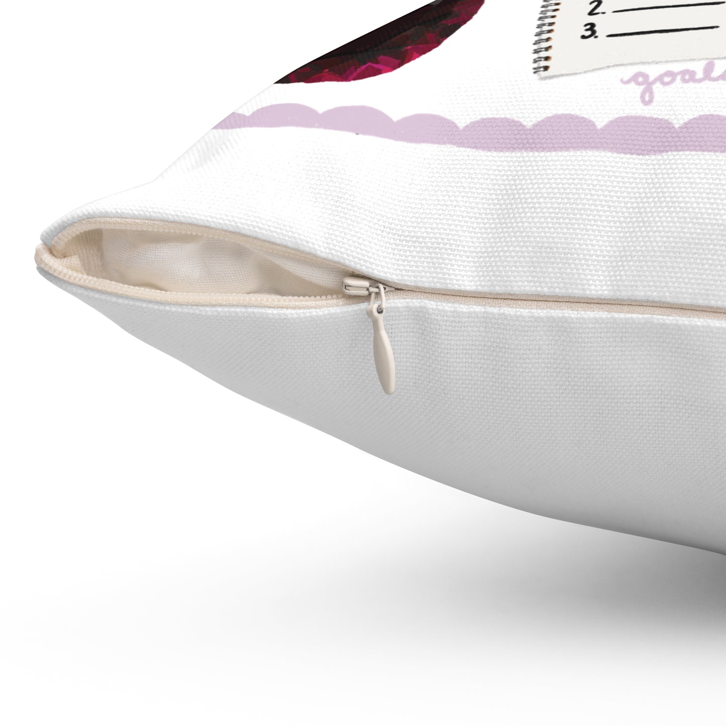 January Birth Month-Spun Polyester Square Pillow