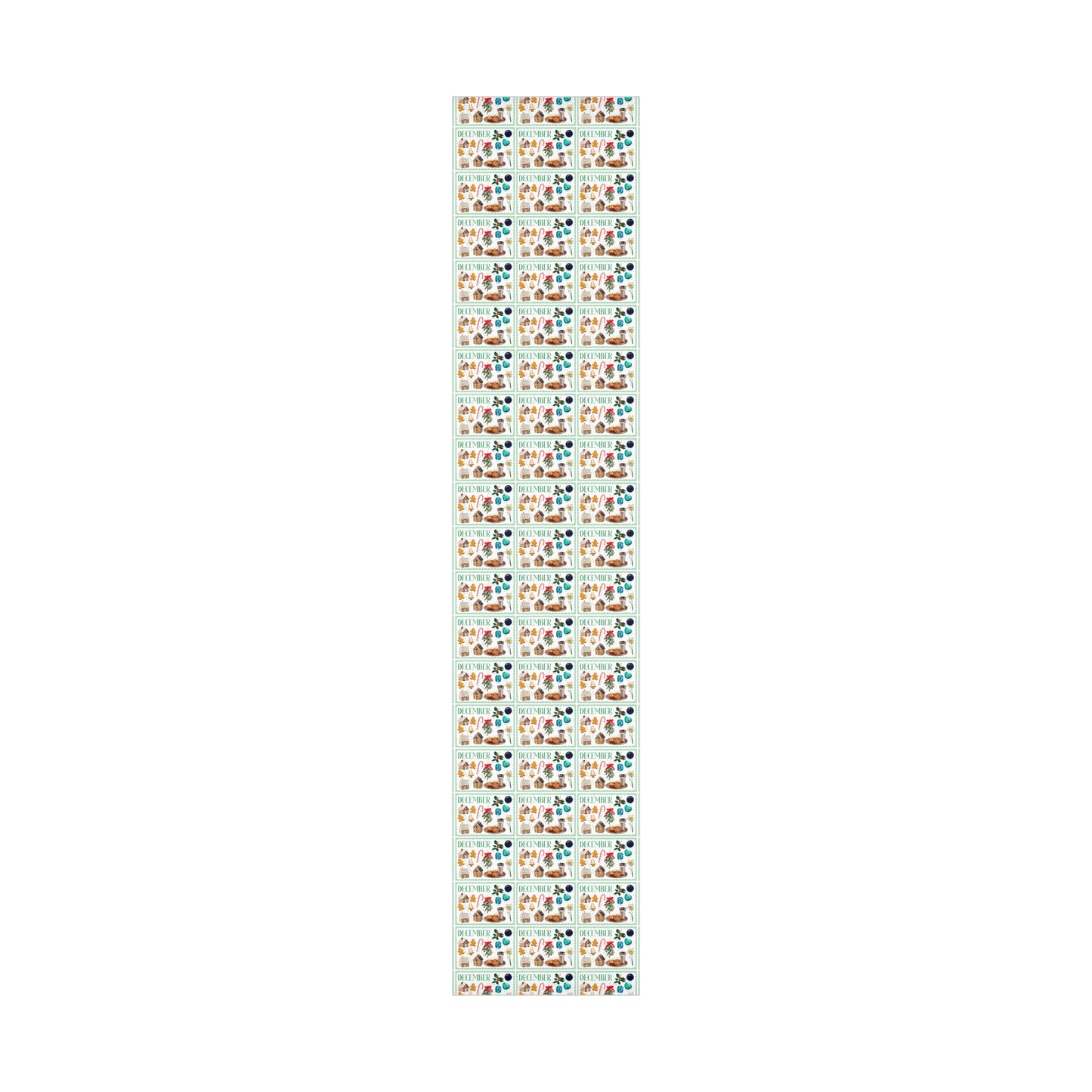 December Birth Month Collage Wrapping Paper
