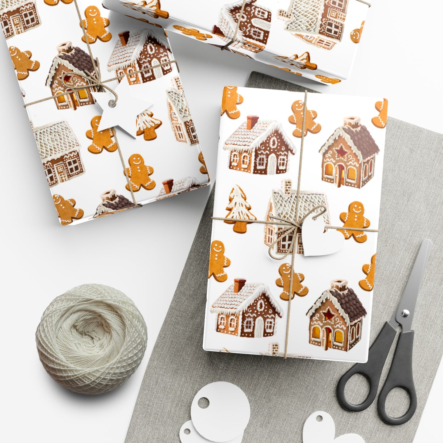 Gingerbread Houses & Cookies Wrapping Paper