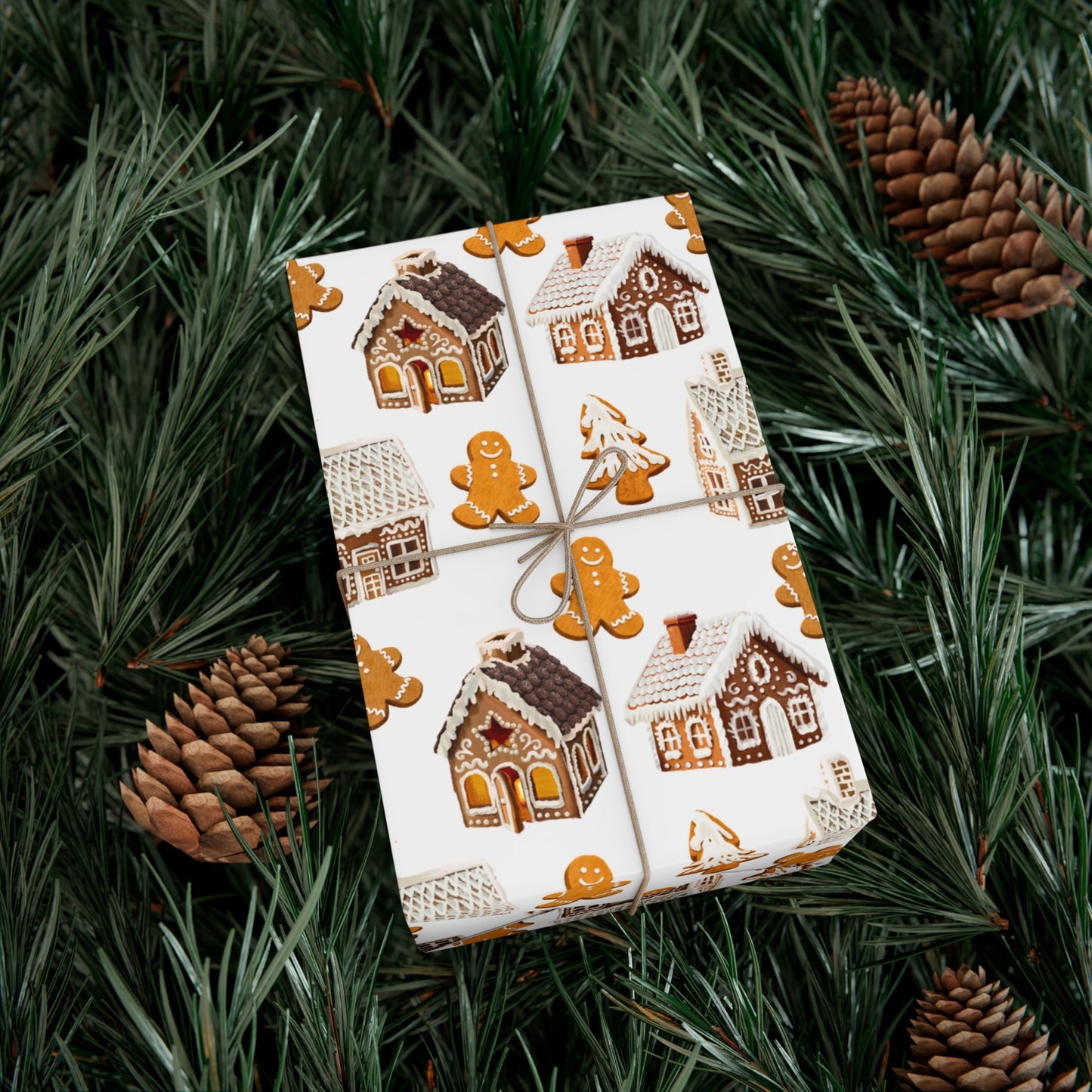 Gingerbread Houses & Cookies Wrapping Paper