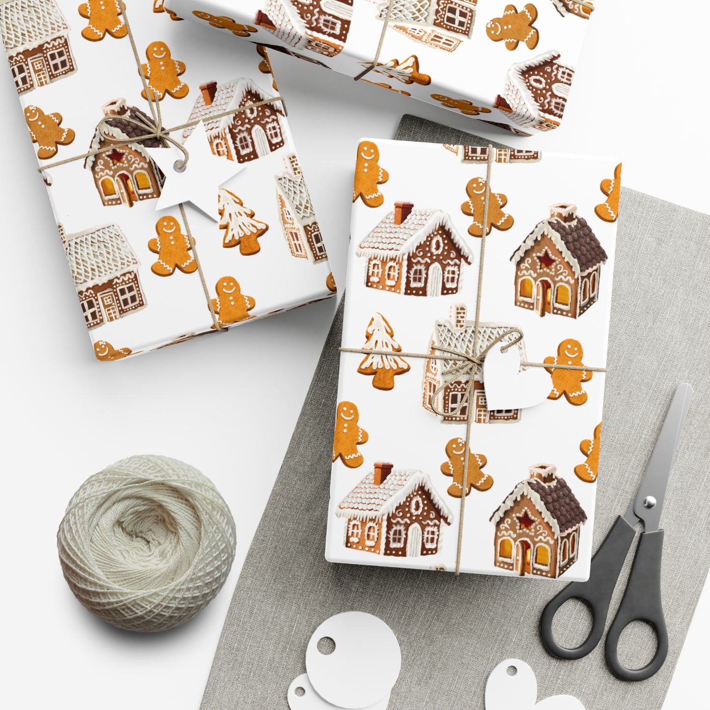 Gingerbread Houses & Cookies Wrapping Paper