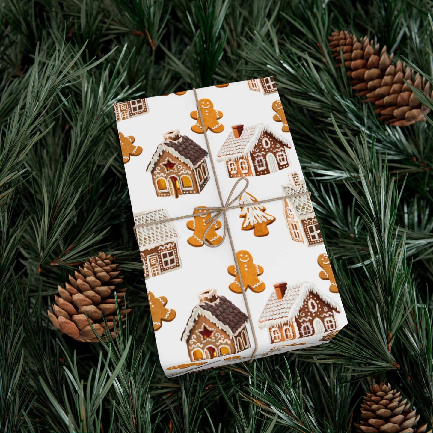 Gingerbread Houses & Cookies Wrapping Paper