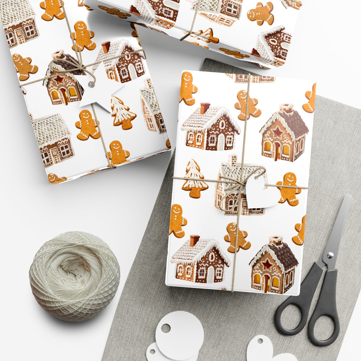 Gingerbread Houses & Cookies Wrapping Paper